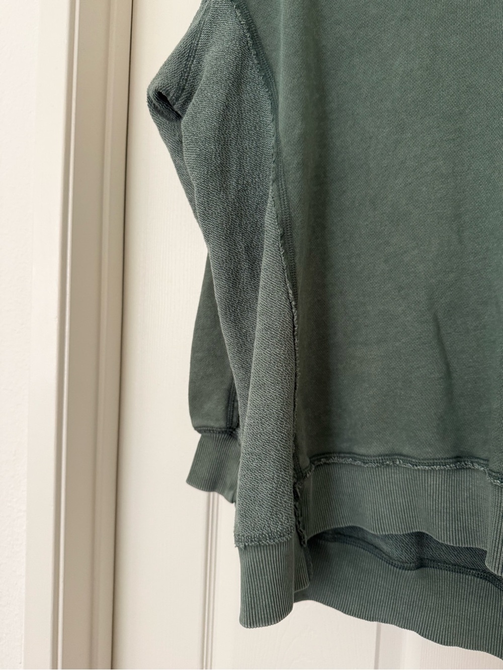 aerie Vacay Every Day V Neck Sweatshirt in Sycamore - Picture 7 of 9